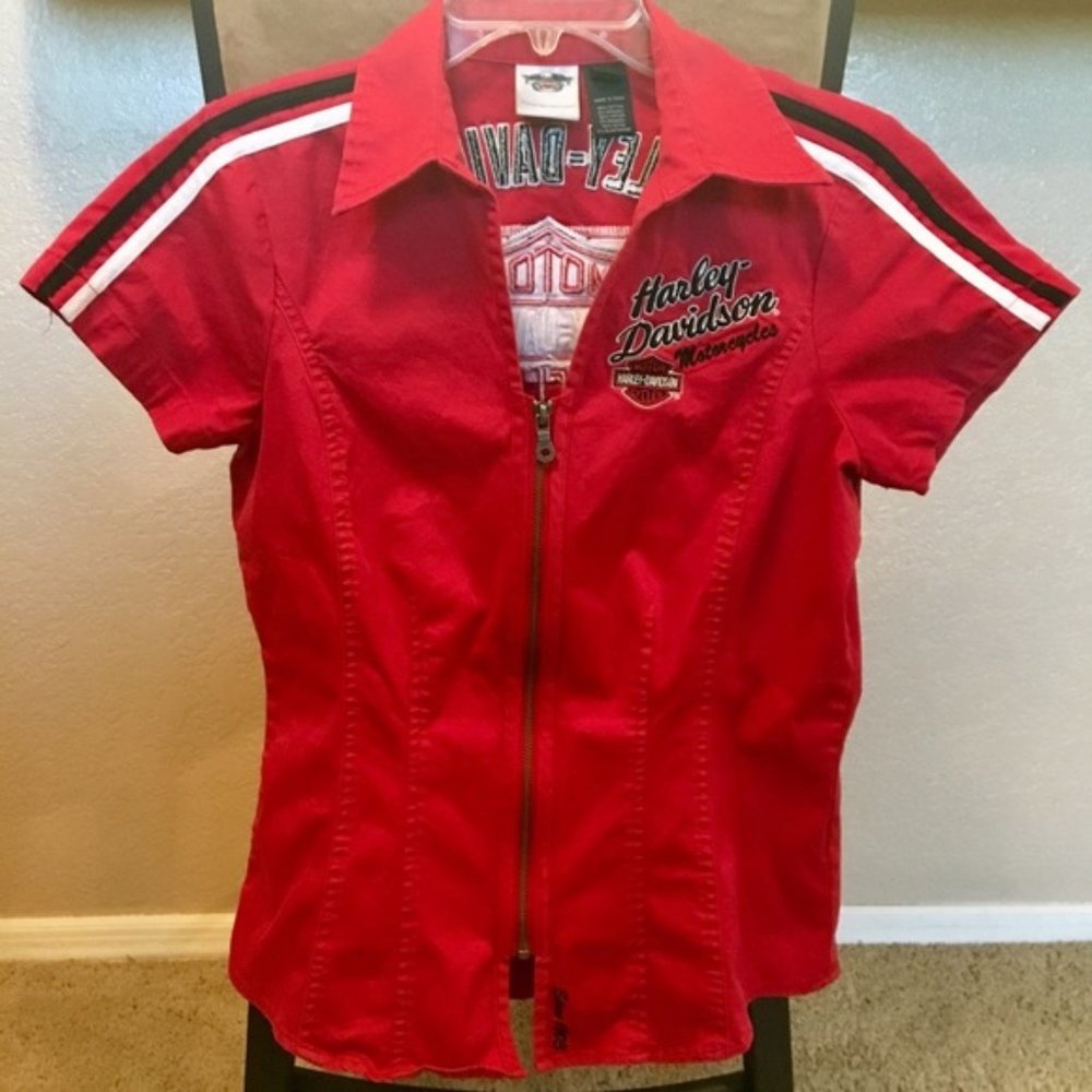 Great Harley-Davidson Zip Shop Shirt Sexy